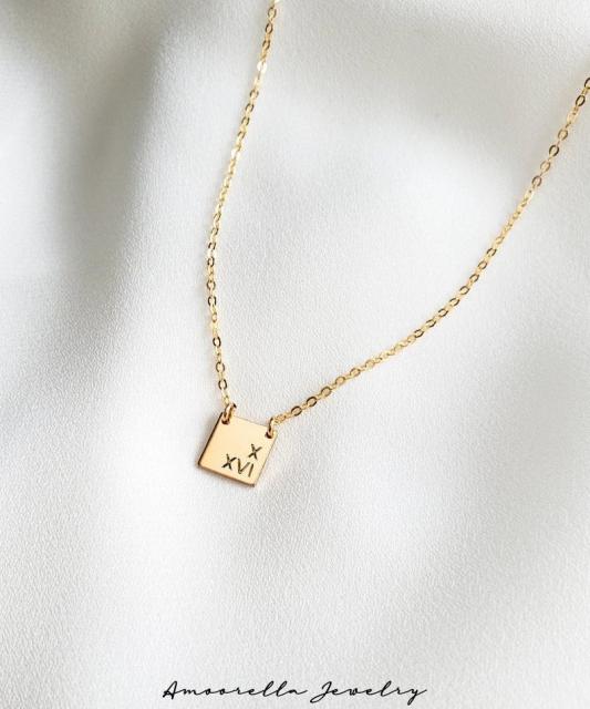Custom Engraved Necklace Plate
