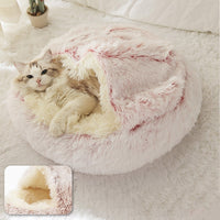 Thumbnail for Cozy Plush Cat Bed