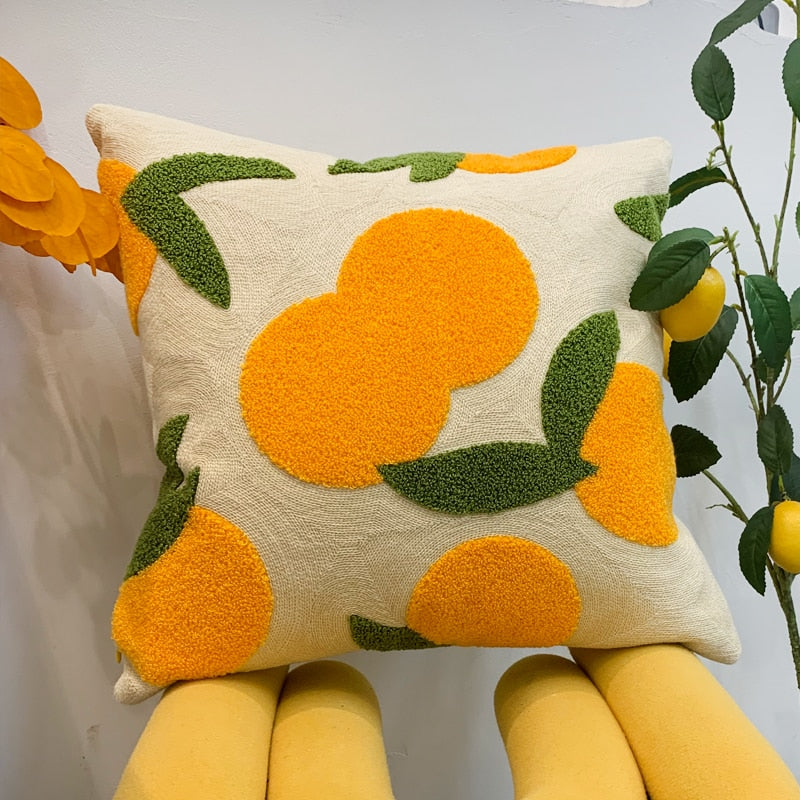 Trendy Orange Pillow Case