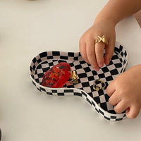 Thumbnail for Checkered Ceramic Jewelry Dish