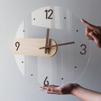 Thumbnail for Transparent Glass Clock