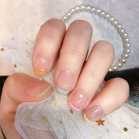 Thumbnail for Green French Tip Acrylic Nails