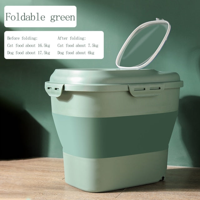 Foldable Pet Food Storage