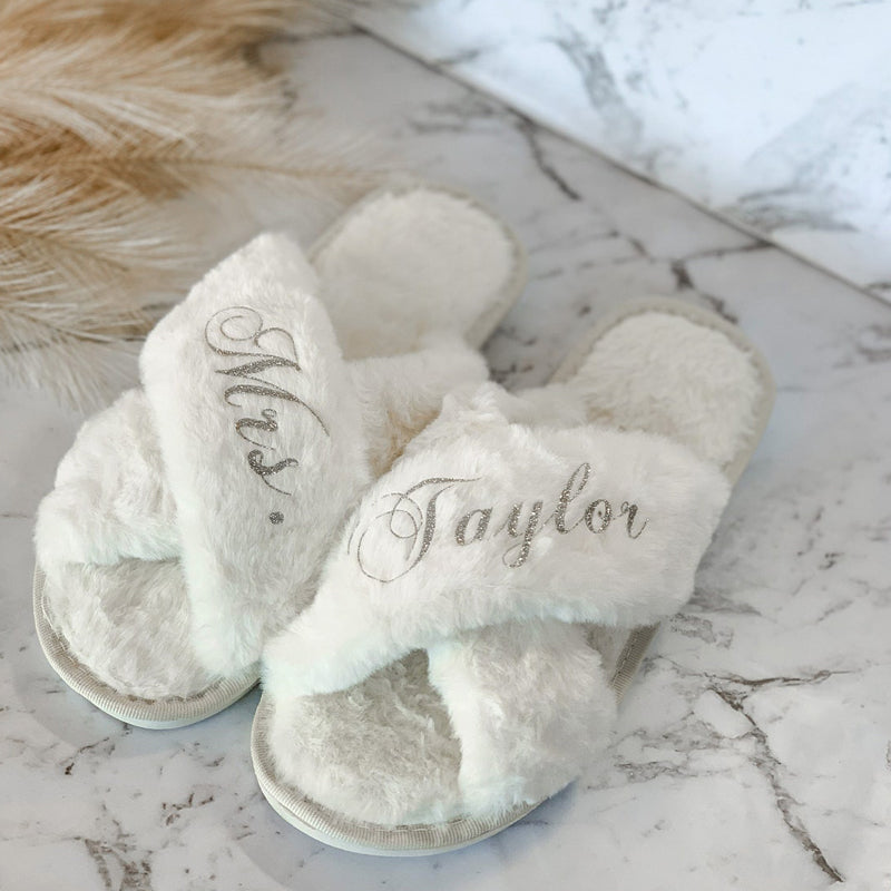 Personalized Bridesmaid Slippers